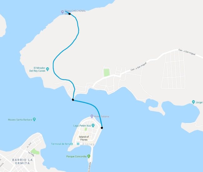 ruta flores chechenal Ruta para ir a la playa